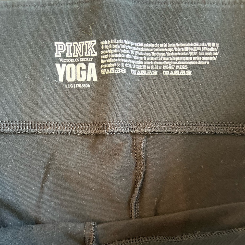 PINK by Victoria’s Secret Yoga Women’s Boot Cut Yoga Pants Leggings Black Size L - Picture 4 of 8